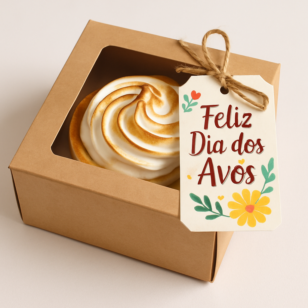 Mini Torta de Limão com Embalagem e Tag