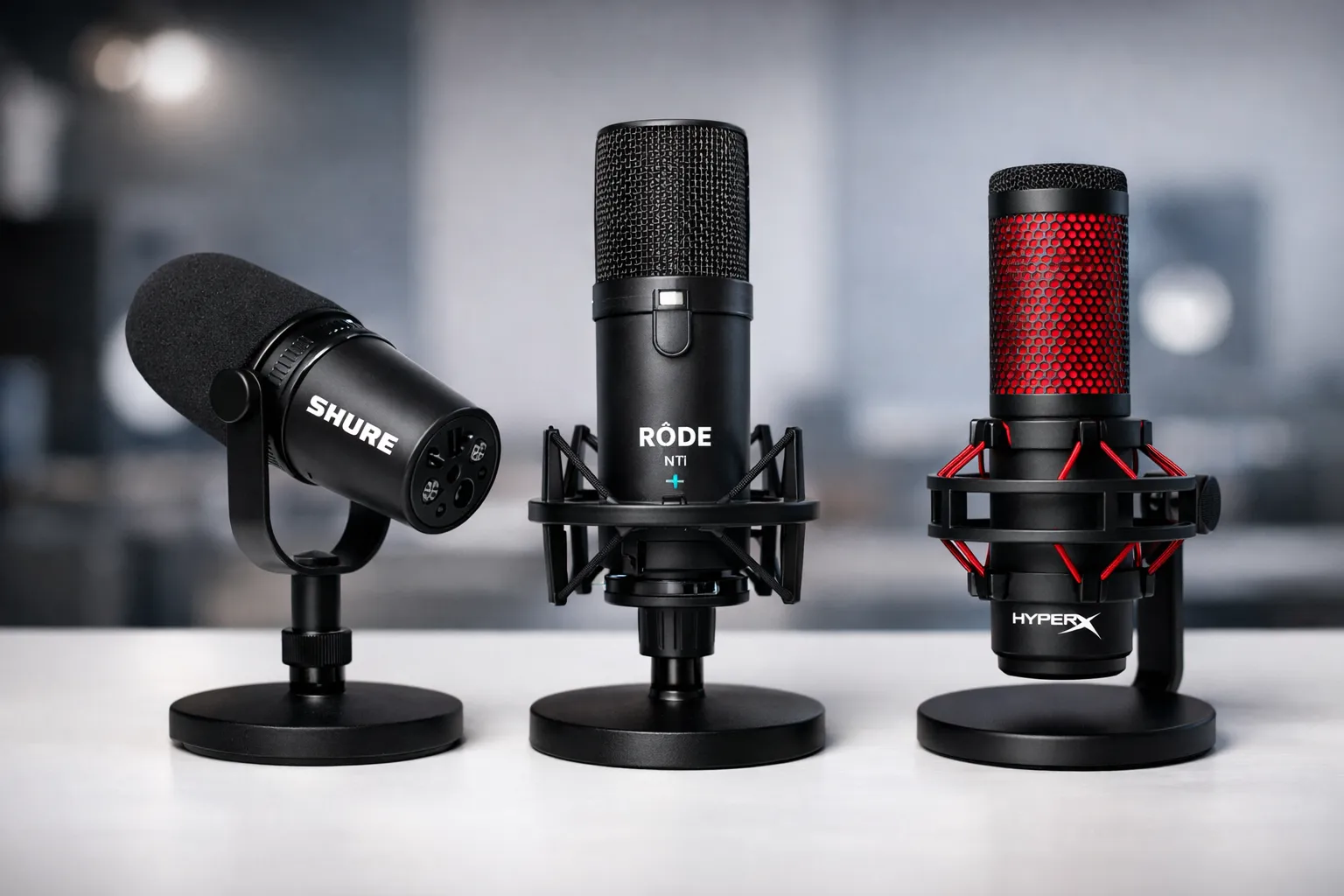 Hero de Avaliação de Microfones 2026