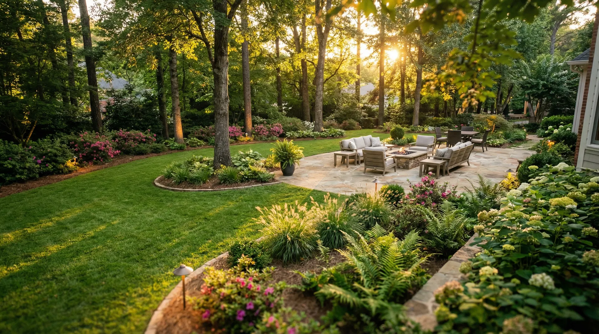 Beautiful landscape design in Peachtree City