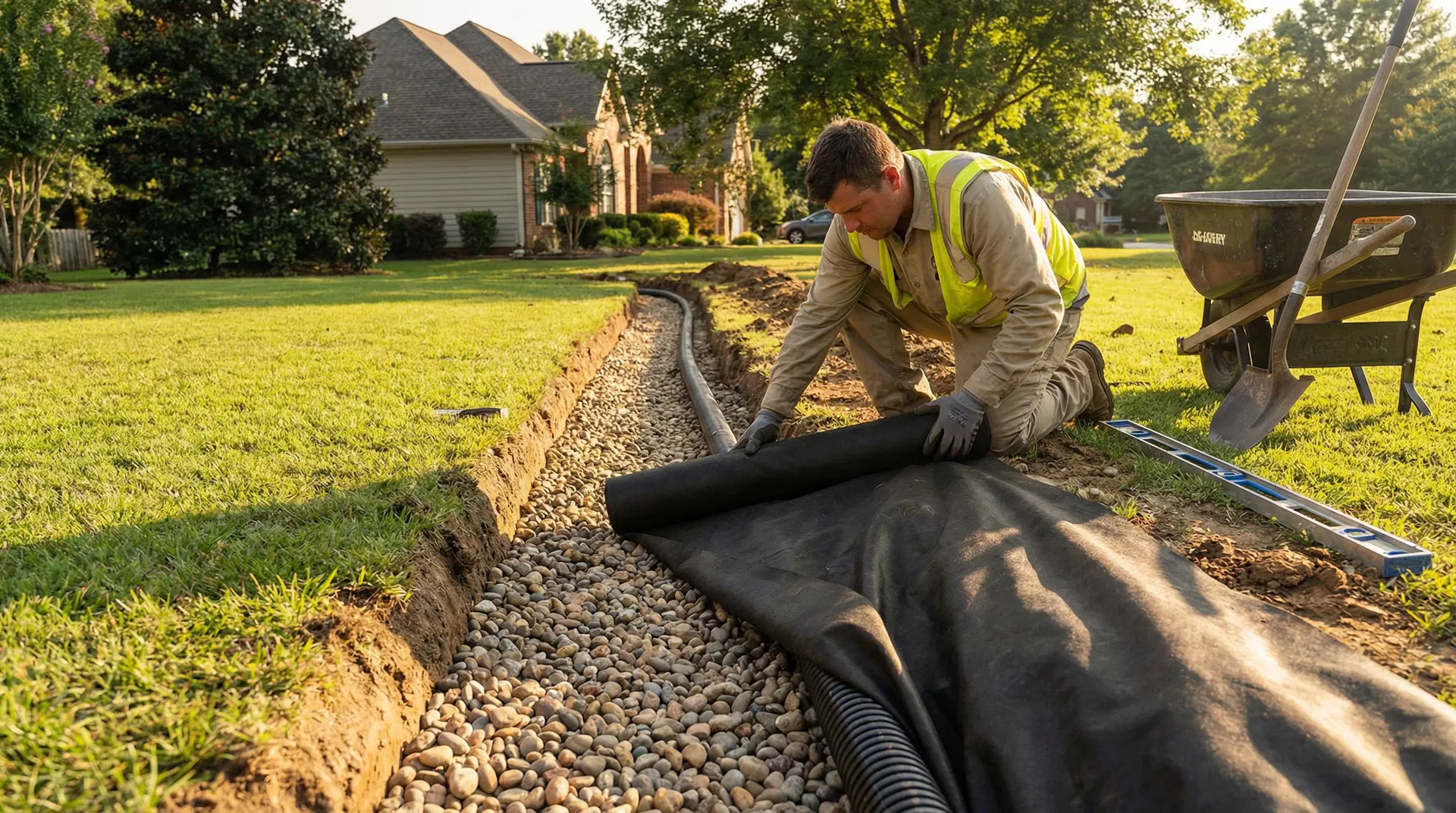 French Drain Installation