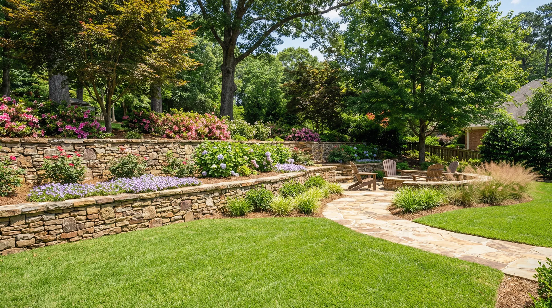 Completed landscape design project