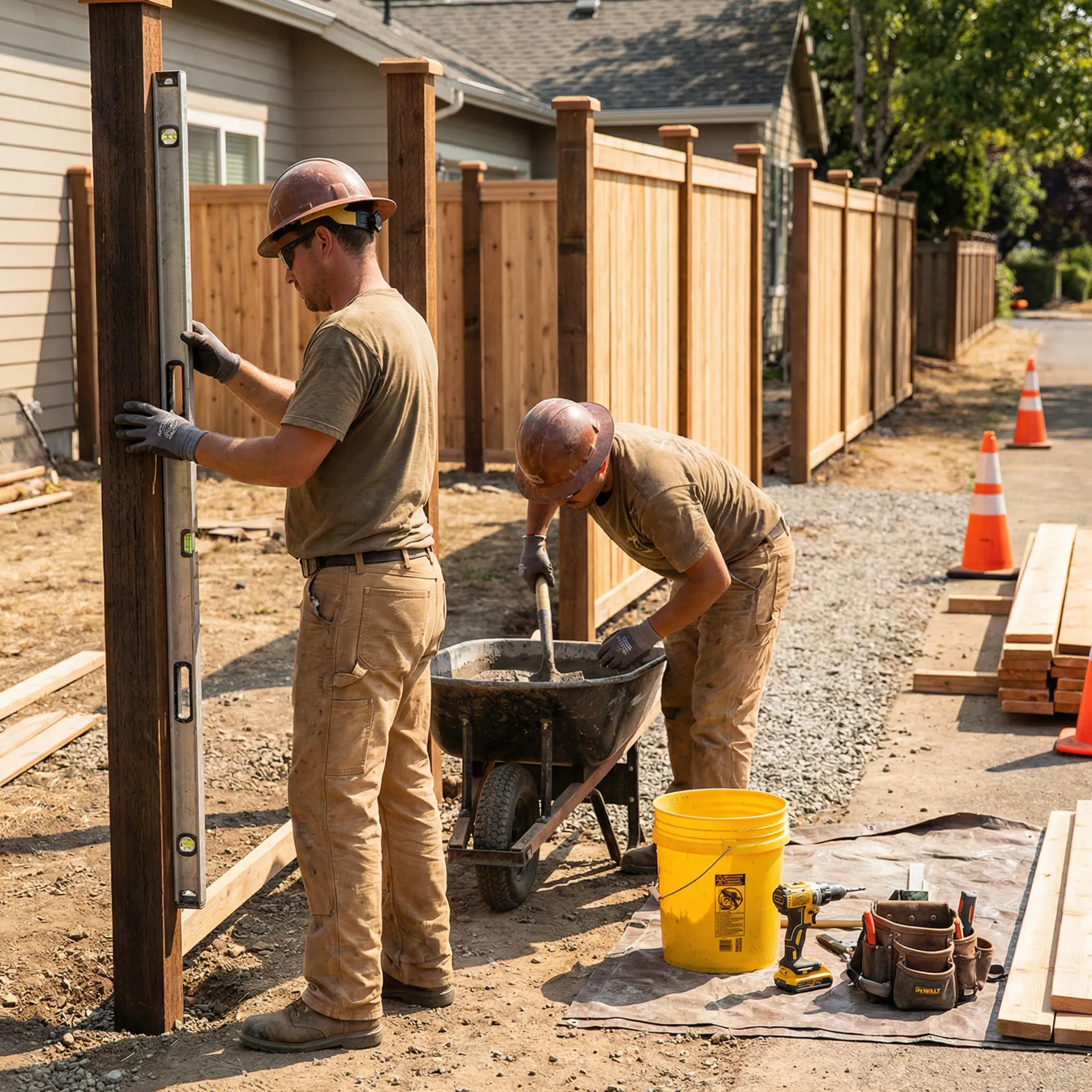 Professional fence installation