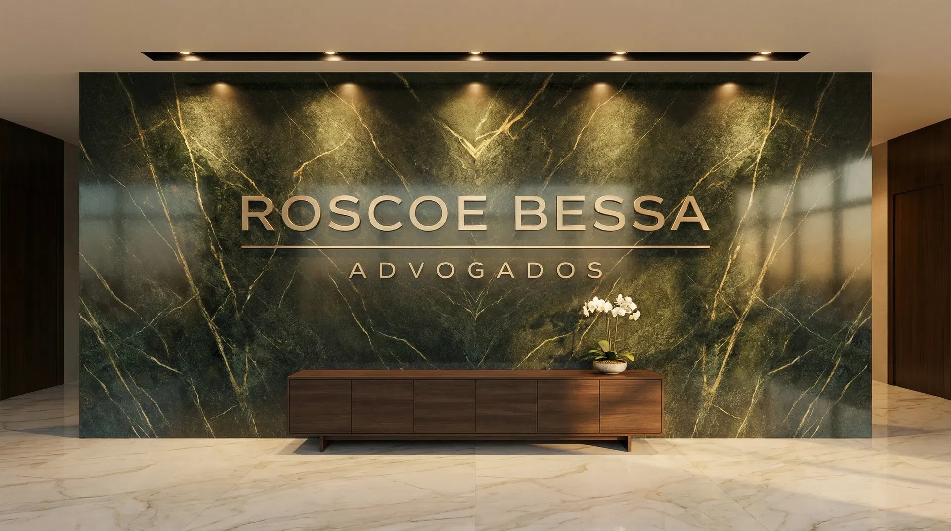 Recepção do escritório Roscoe Bessa Advogados