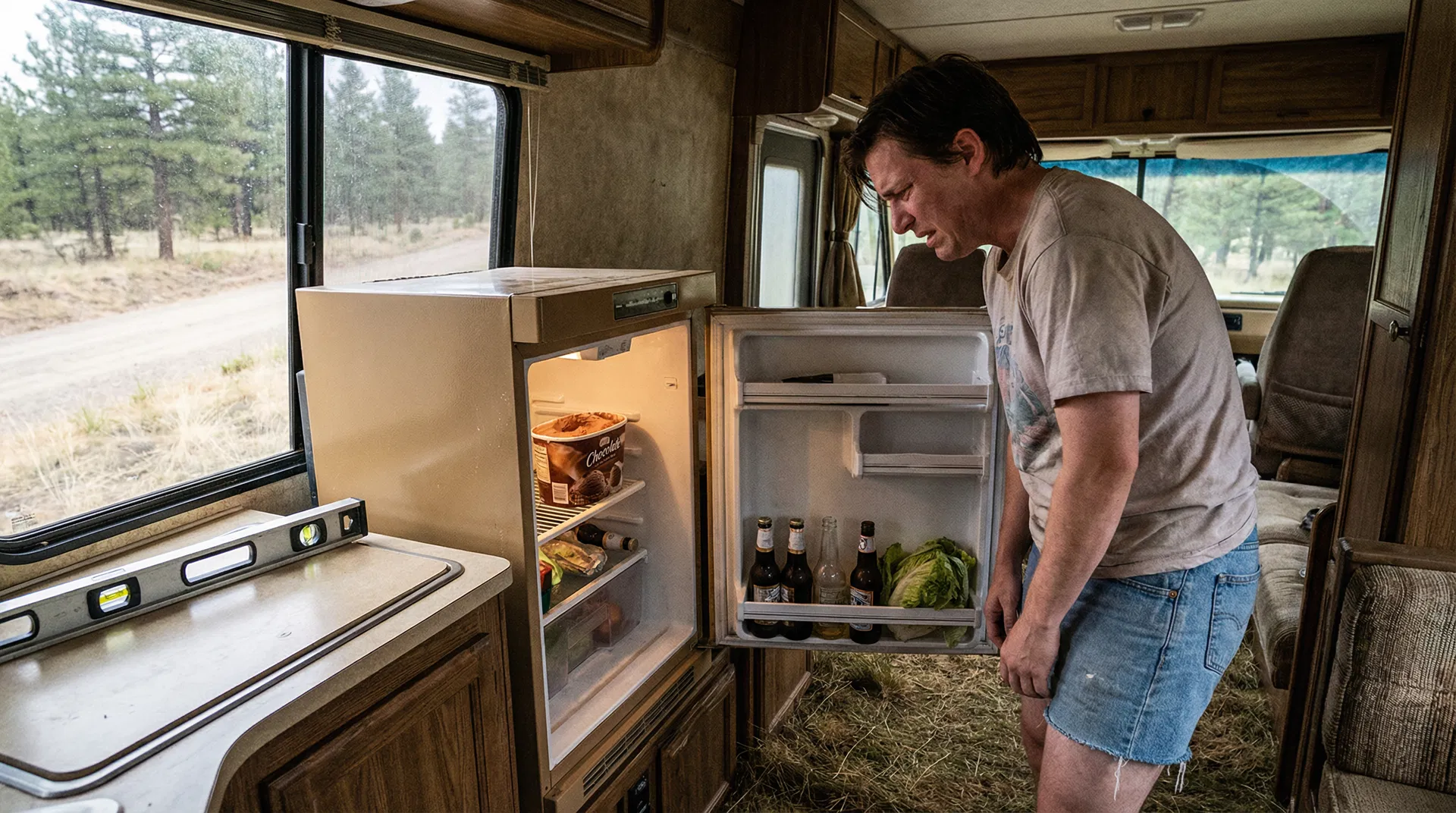 Defekter Kühlschrank im Wohnmobil