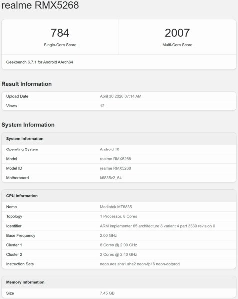 Realme 16T