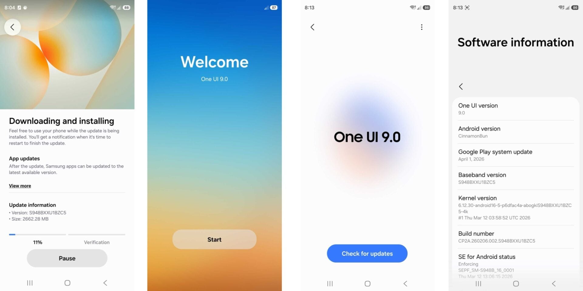 Samsung One UI 9 Beta S26