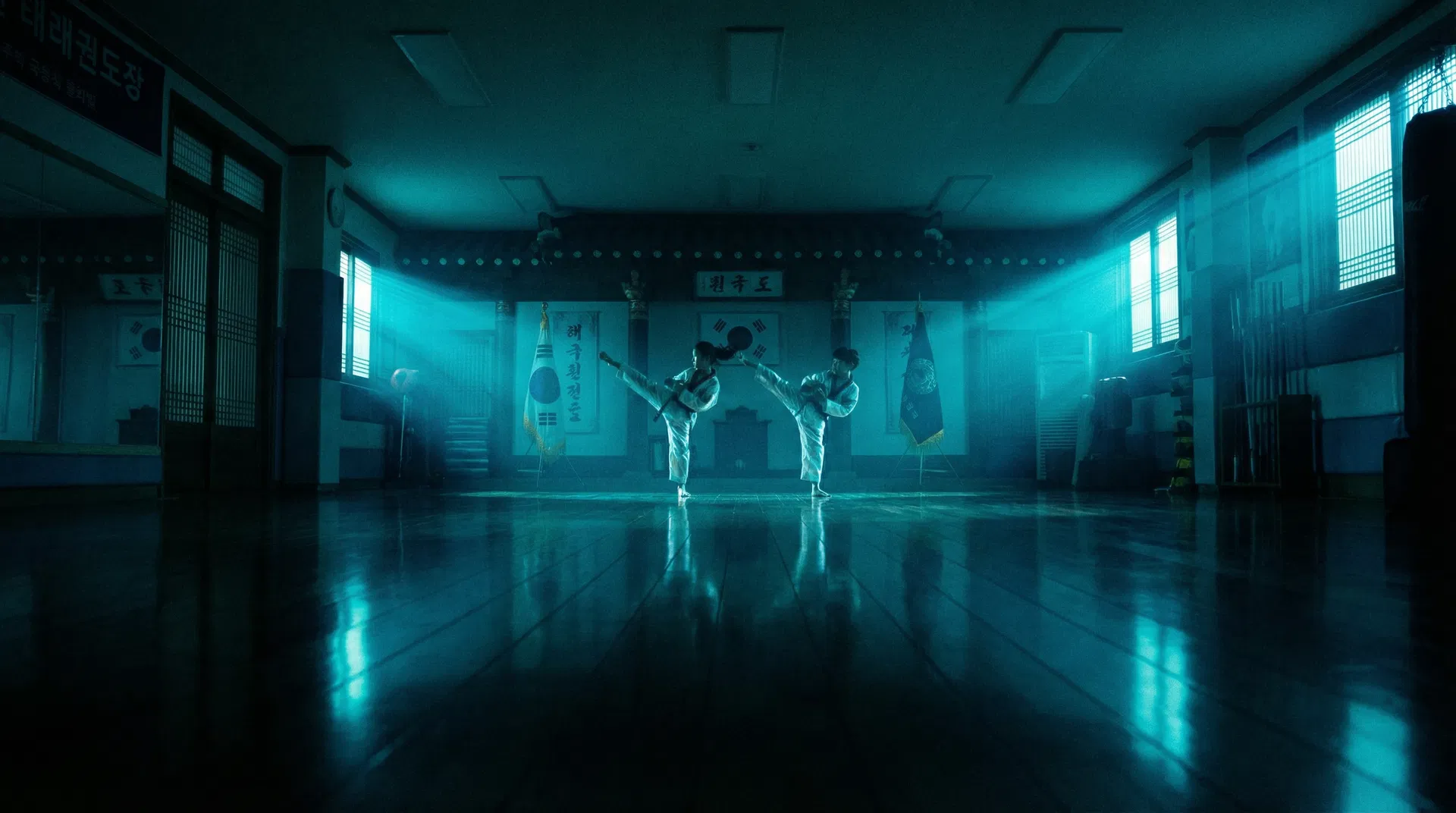 Taekwondo Training Hintergrund