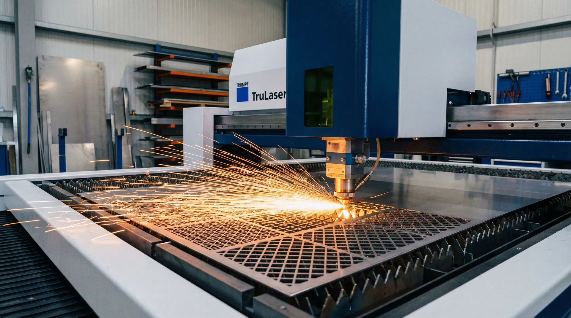 Precision fiber laser cutting machine cutting stainless steel sheet