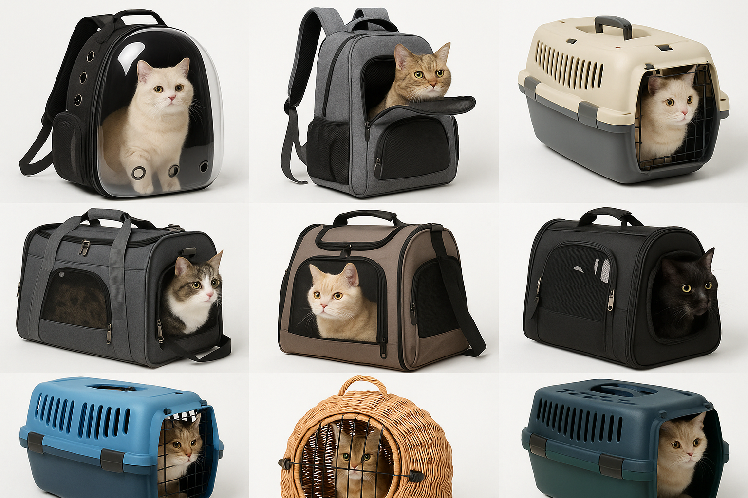 Populaire merken en modellen van kattendragers