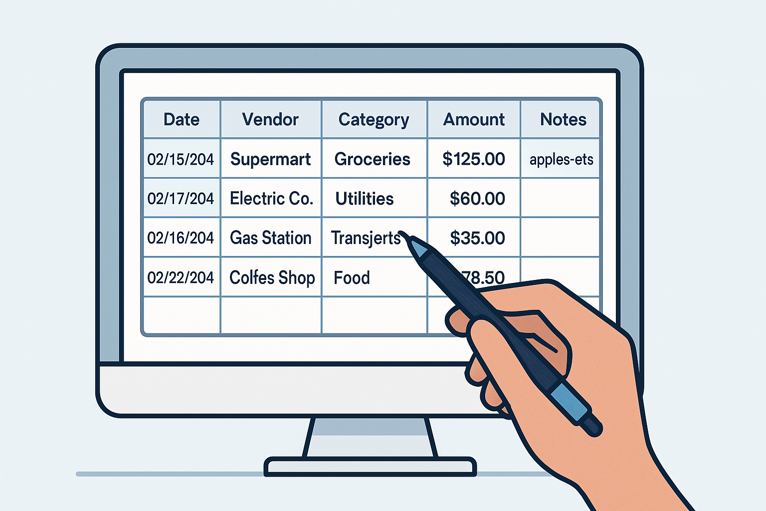 Manual Tracking with Spreadsheets