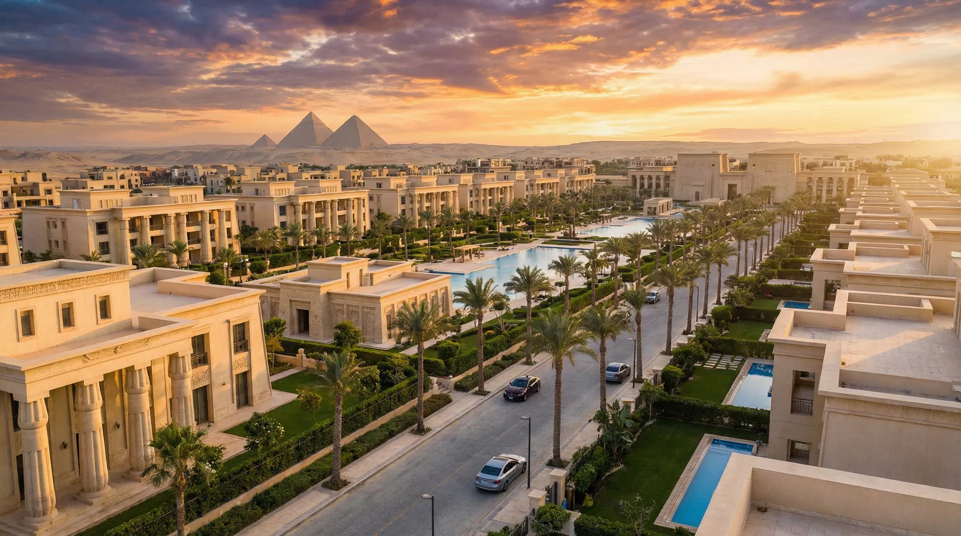Luxury residential compound in New Cairo