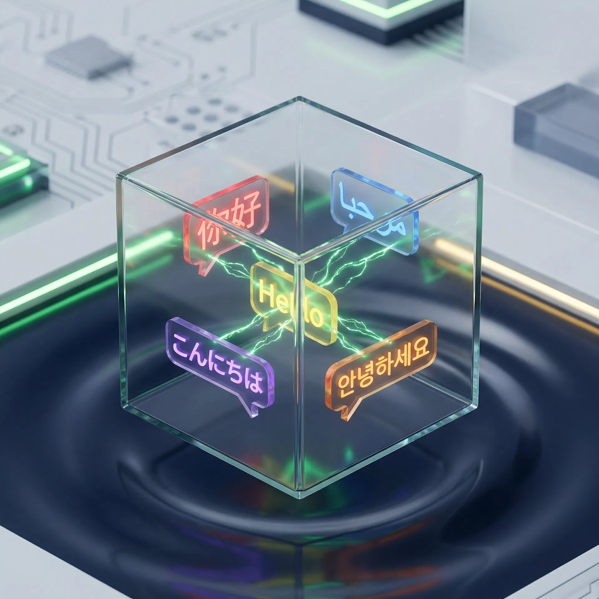 Multi-language translation cube