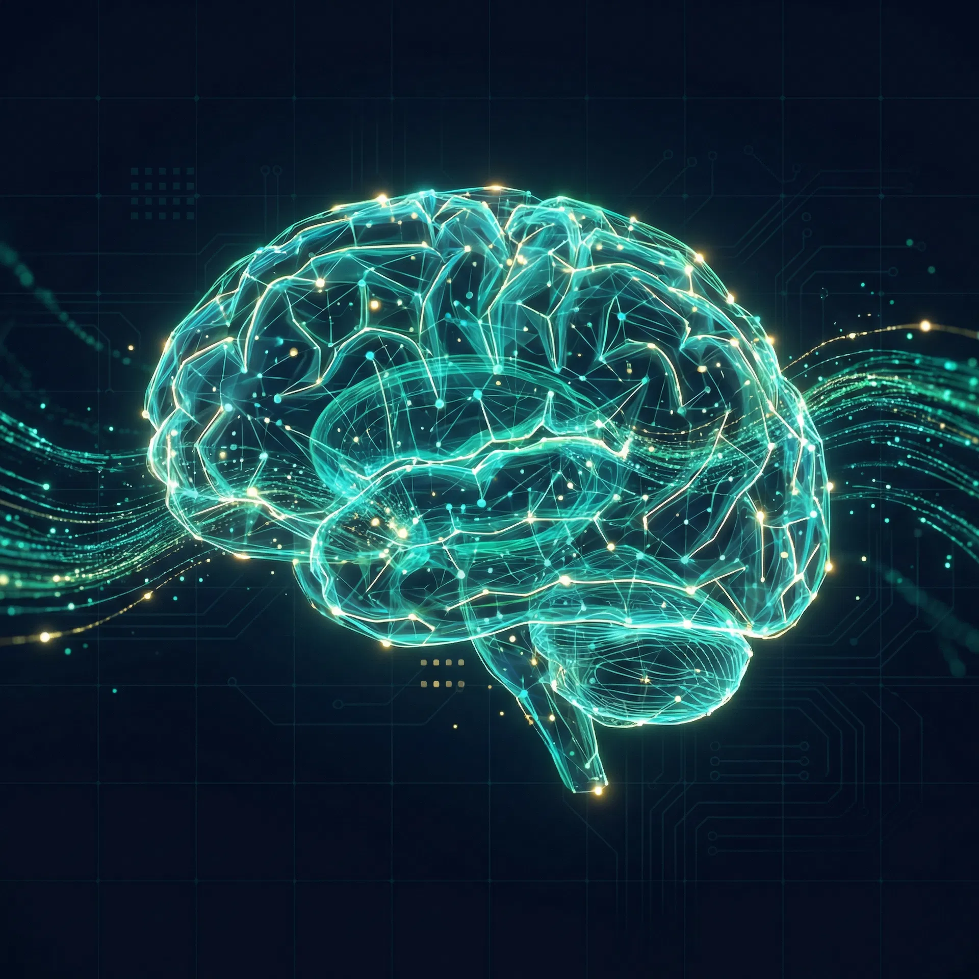 AI neural network brain powering LinguAI translations