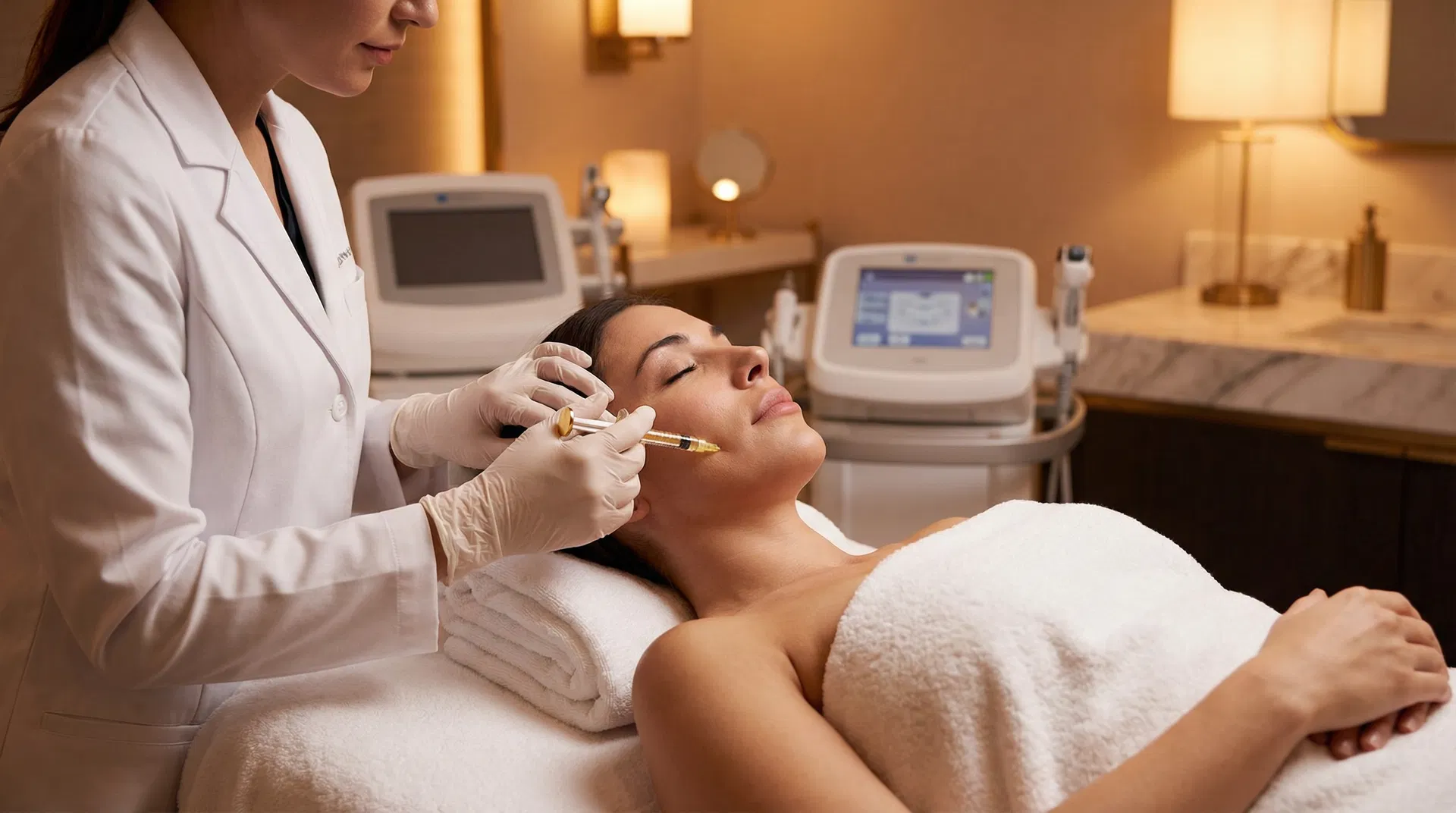 Procedimento estético profissional