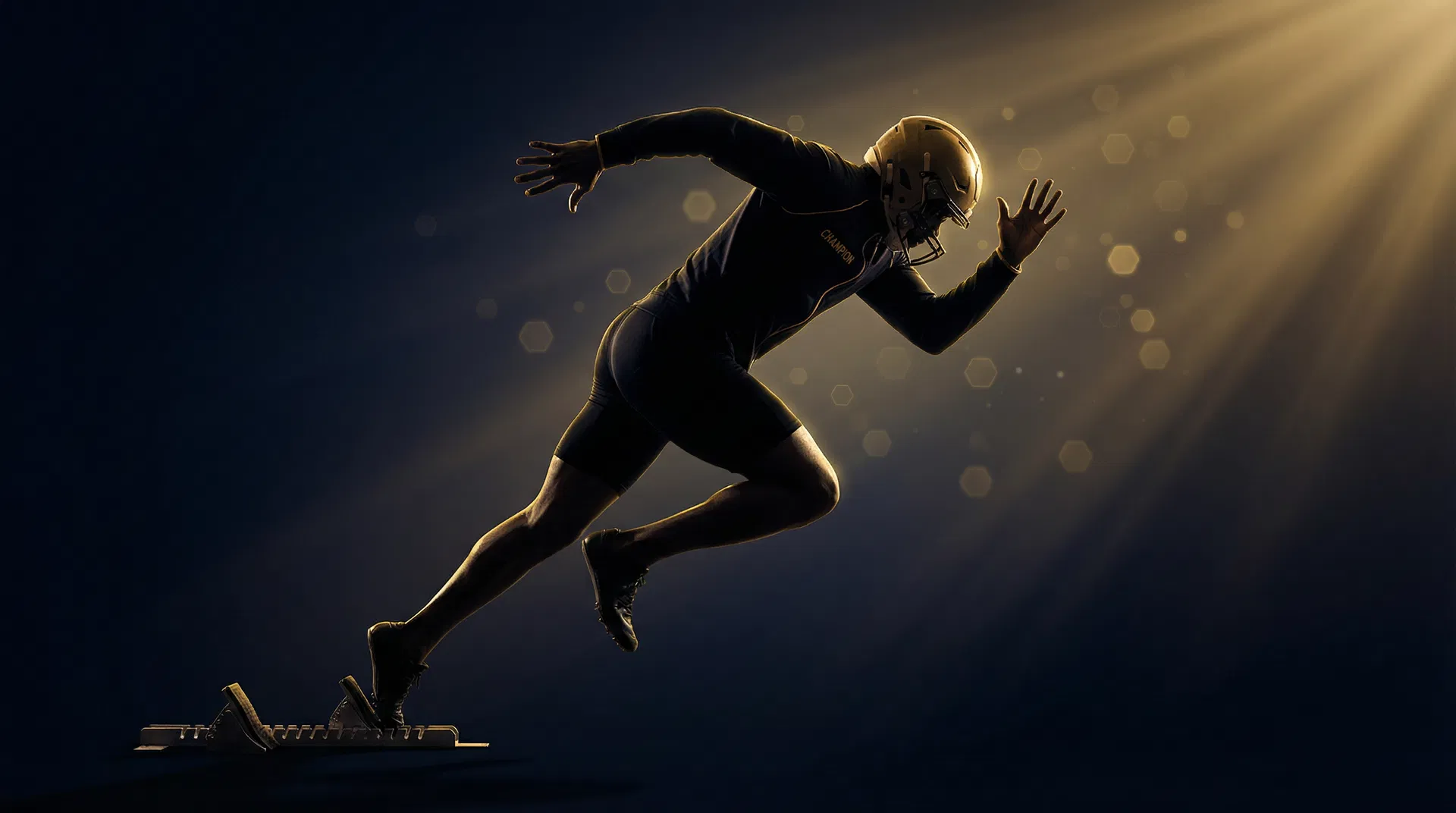 Professional athlete in motion representing peak athletic performance and data-driven training optimization