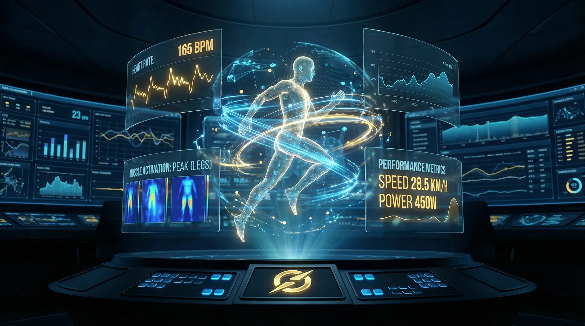 Advanced data visualization representing the Sovereign Athlete Operating System command center