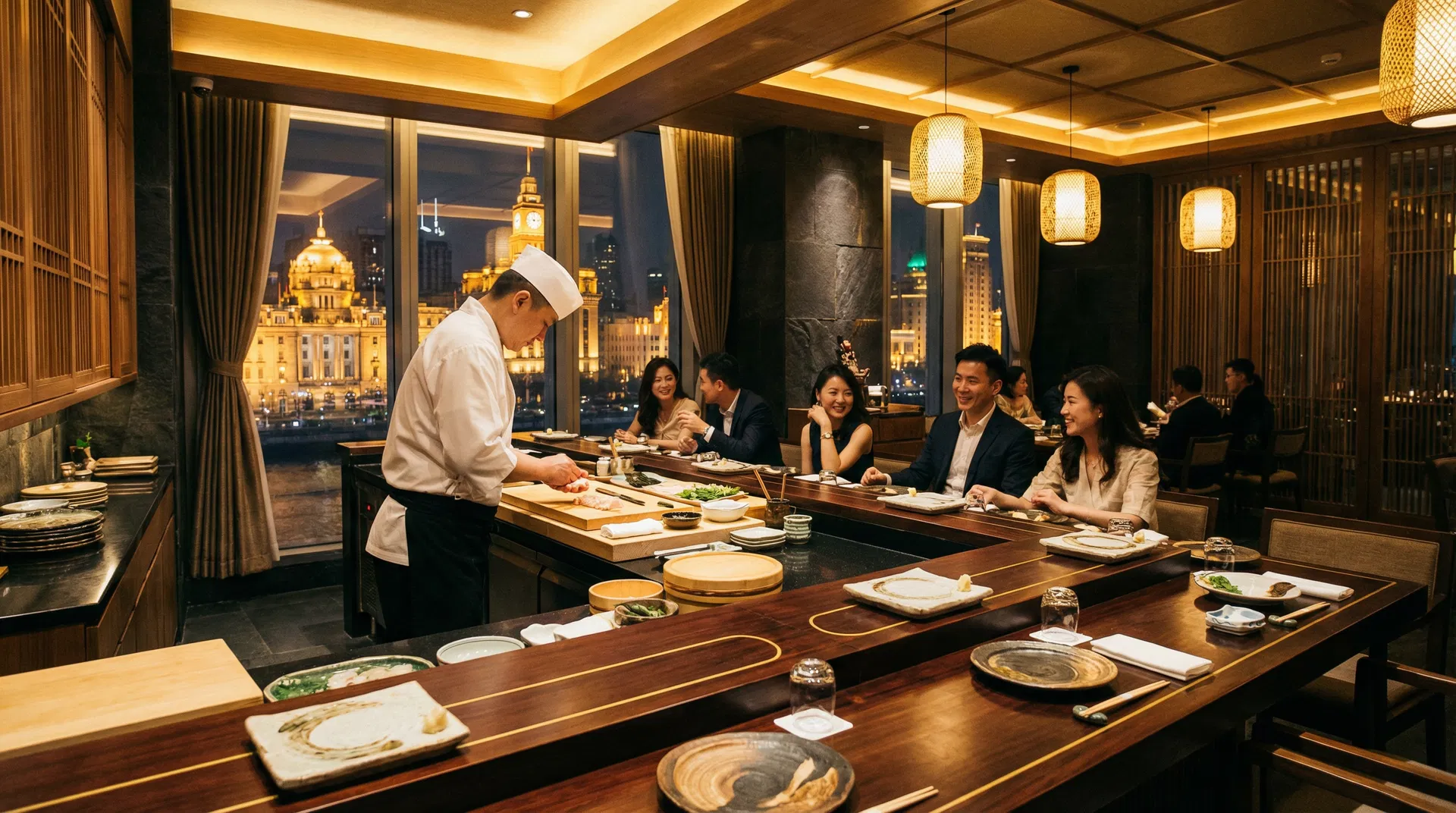 Fine dining in Shanghai