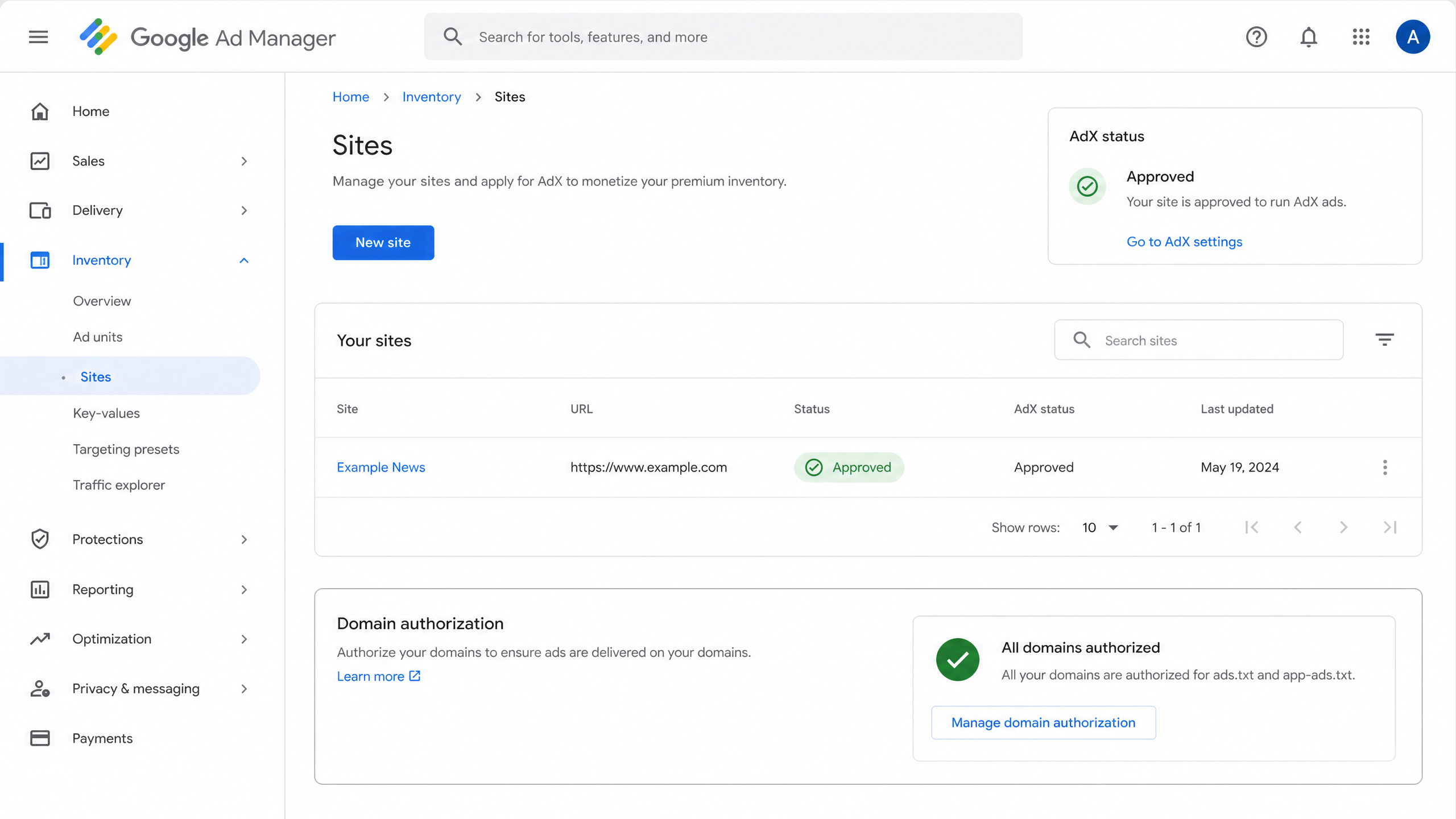 adx approval checklist Google Ad Manager Site Approval Status