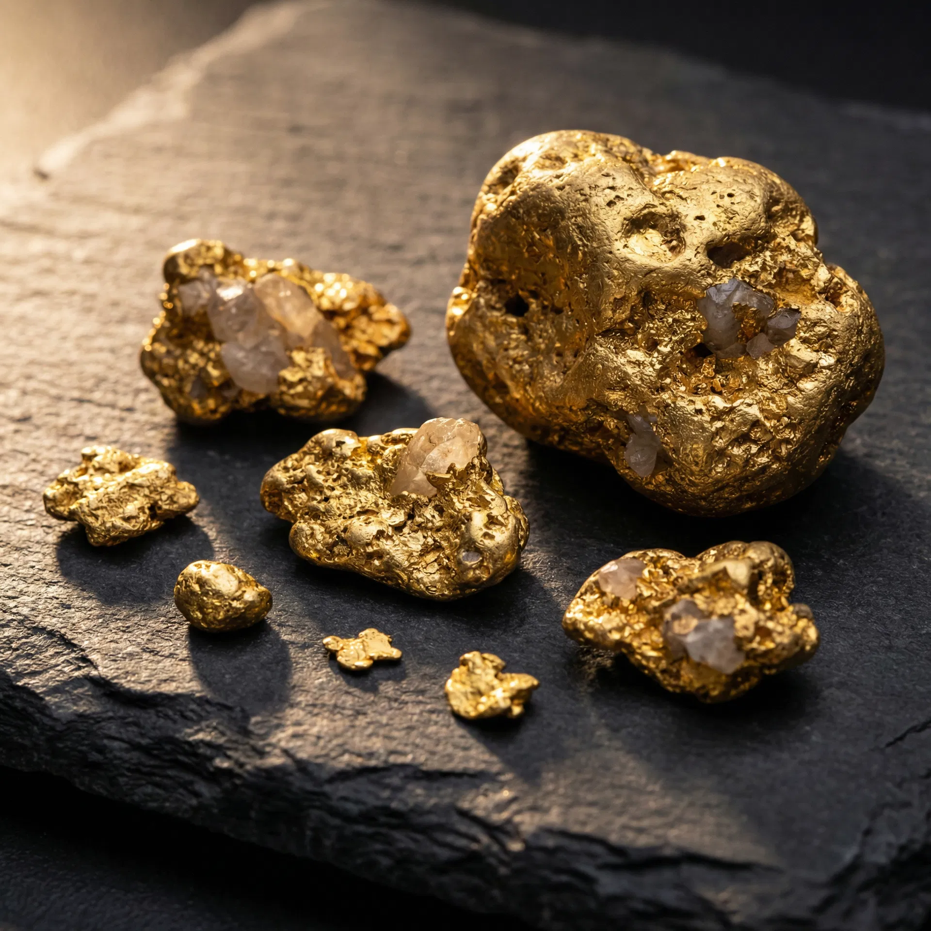 Raw Gold Nuggets
