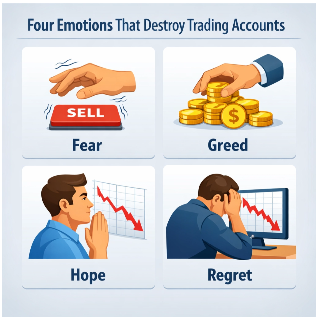 Four Emotions That Destroy Trading Accounts