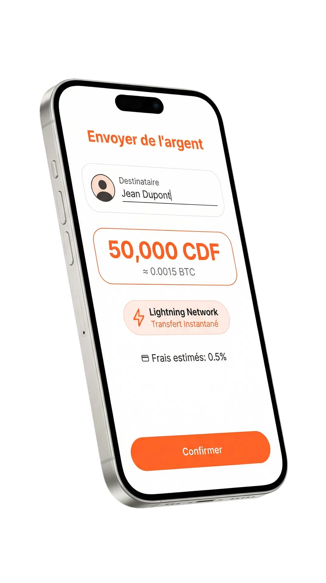 Eclaircash Transfer Screen