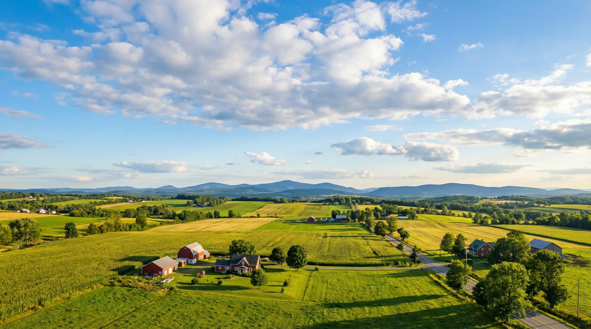Paysage de la Montérégie et Estrie