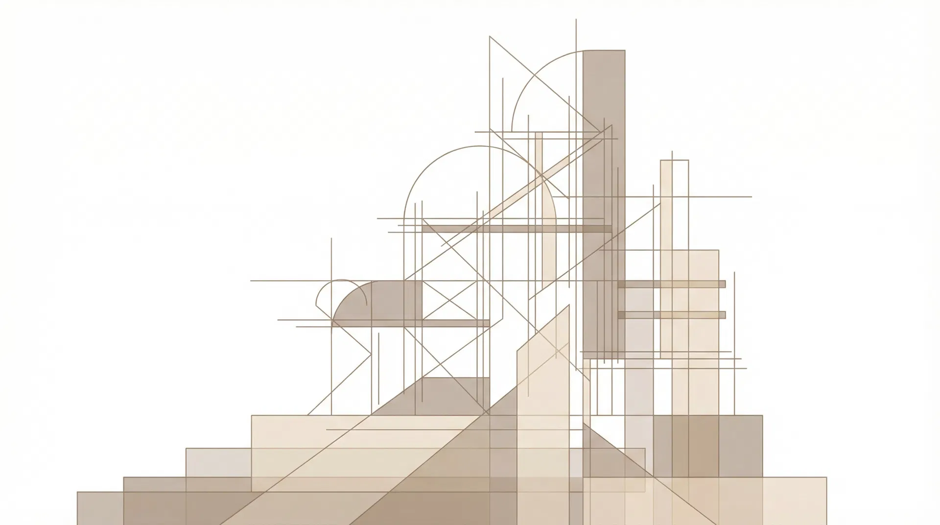 Abstract architectural illustration