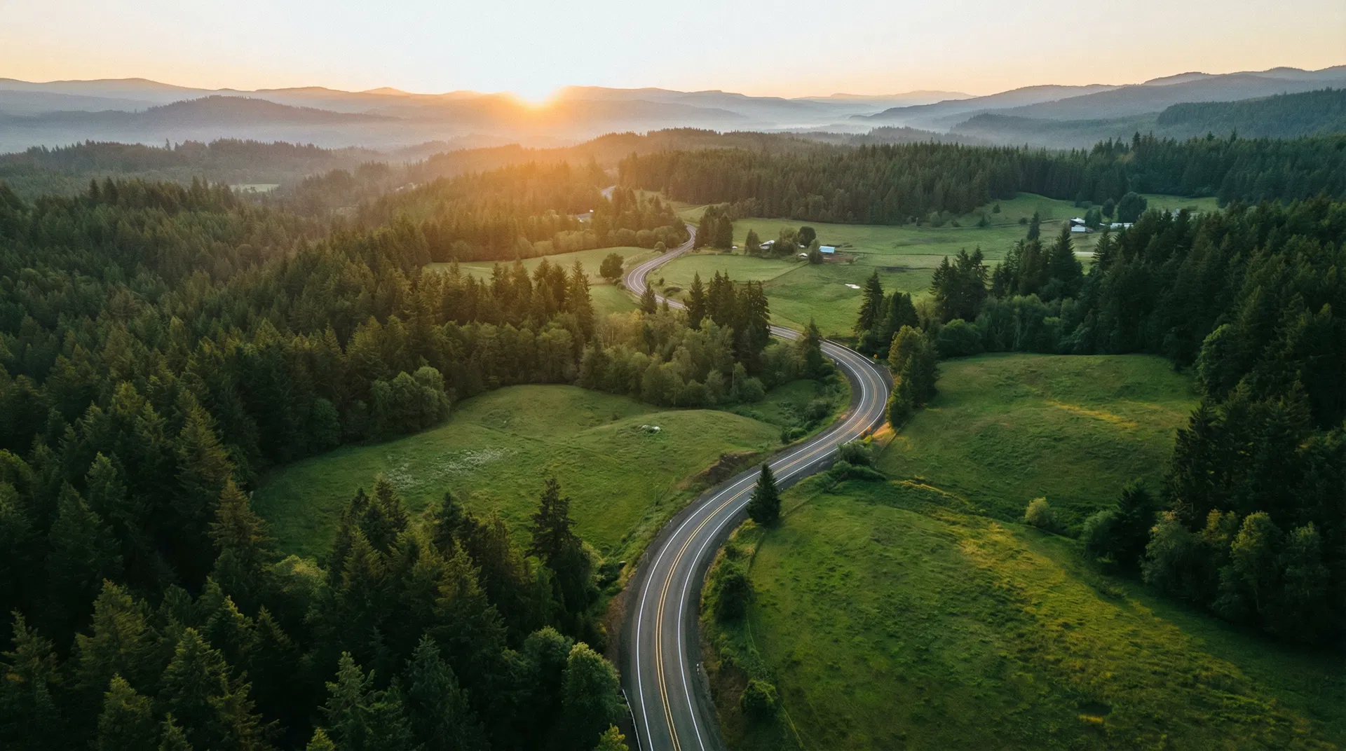 Oregon countryside road