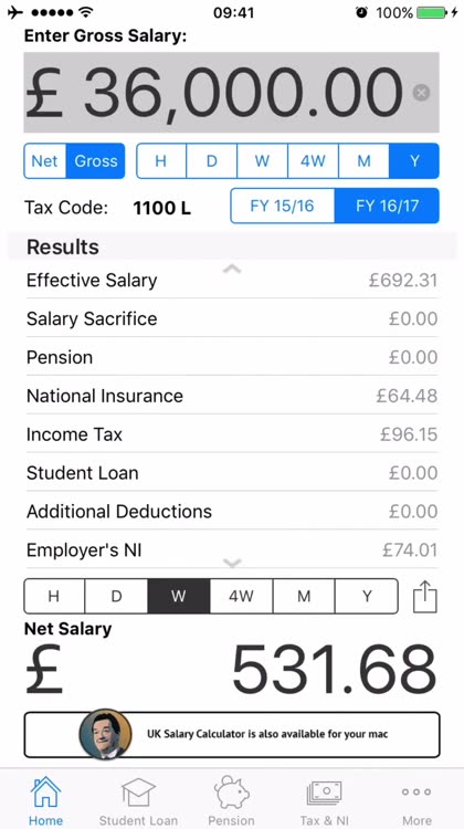 UK Salary Calculator