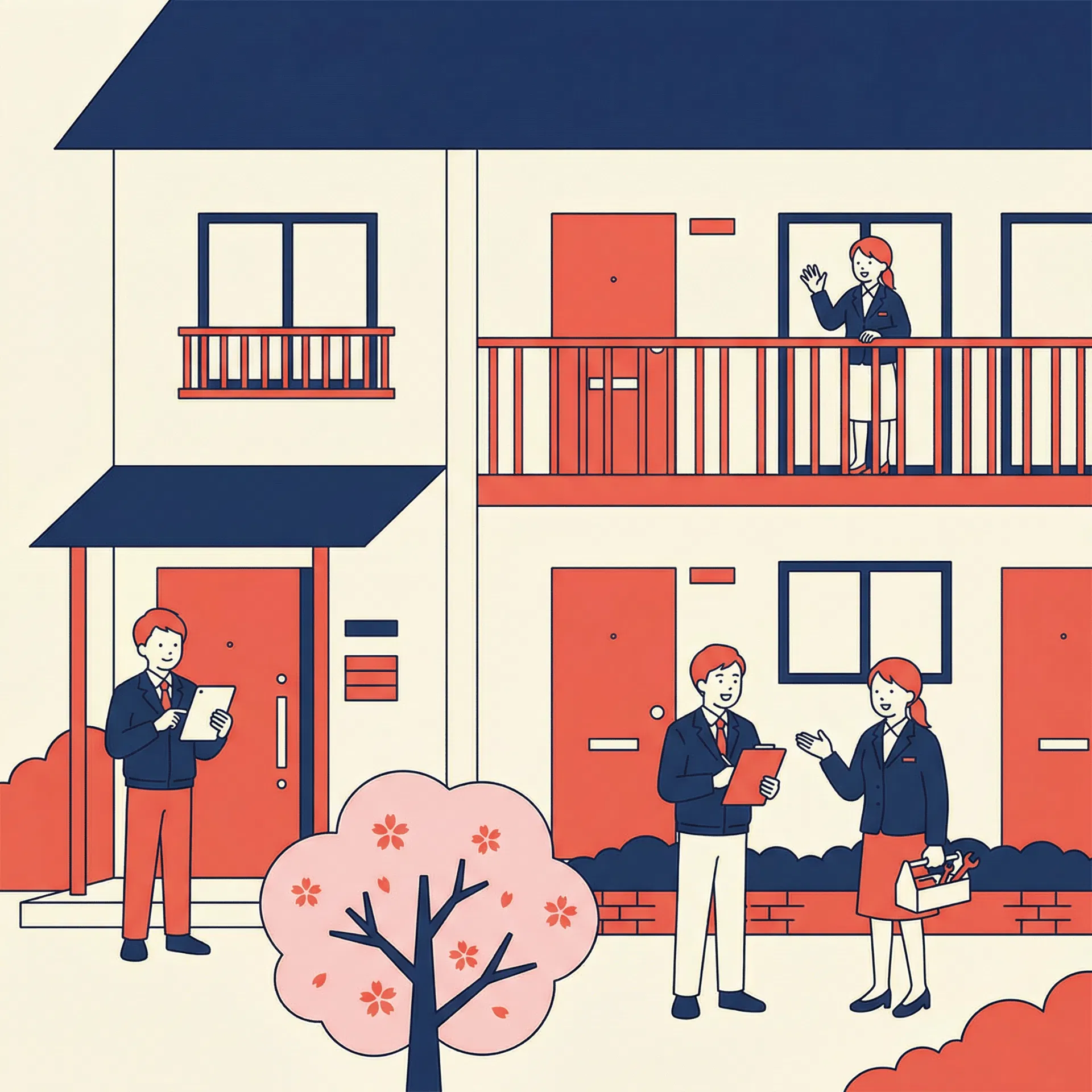 Hott株式会社 民泊運営サポートイメージ