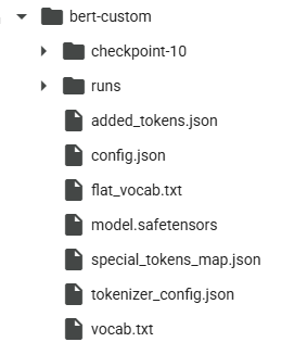 Bert-custom directory structure