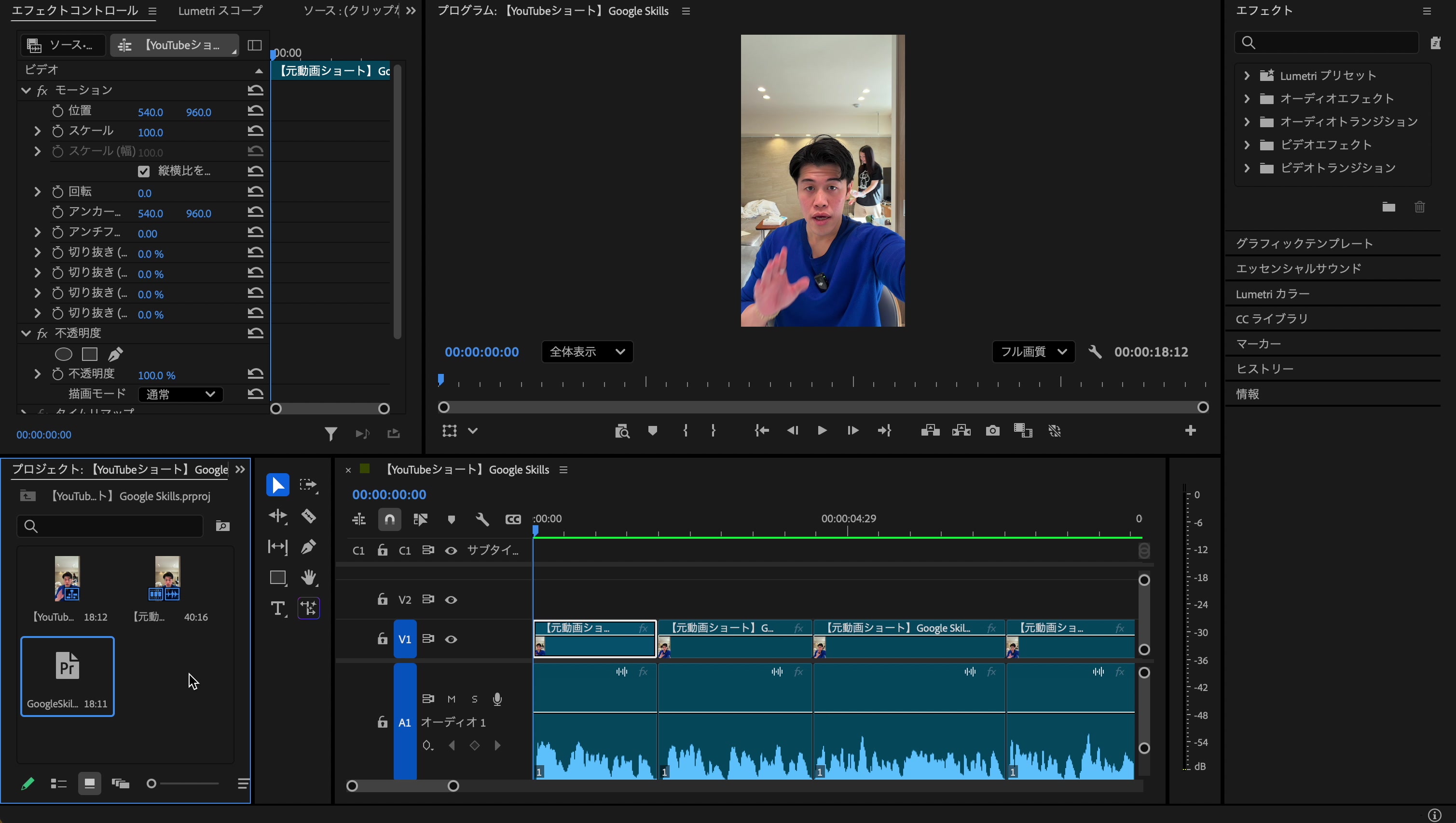 SRTファイルのインポート