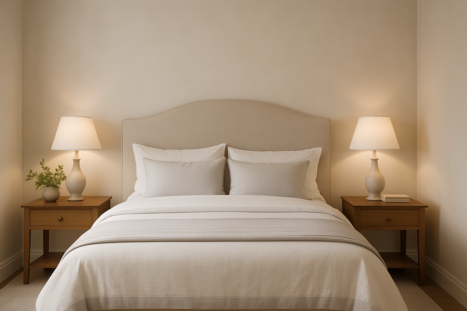 Quarto com decoração atemporal