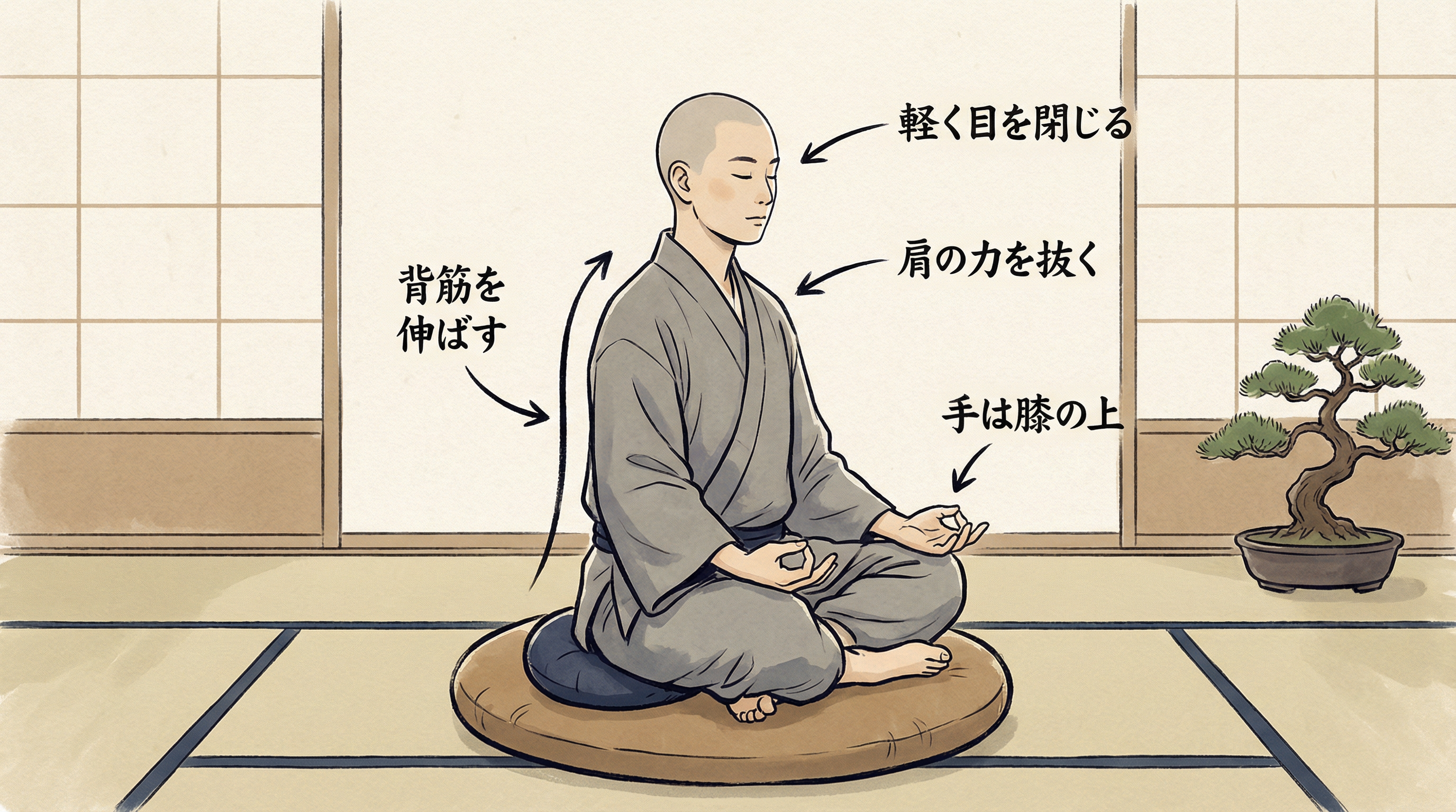 瞑想の正しい姿勢
