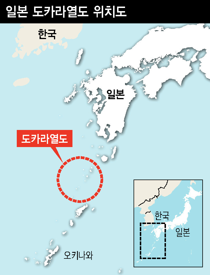 도카라 열도 지진 현황