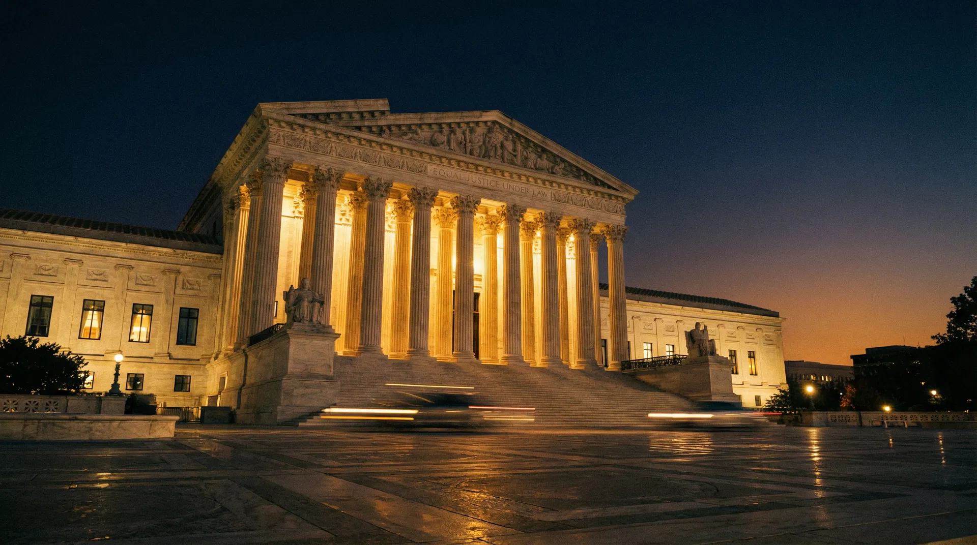 Supreme Court at twilight