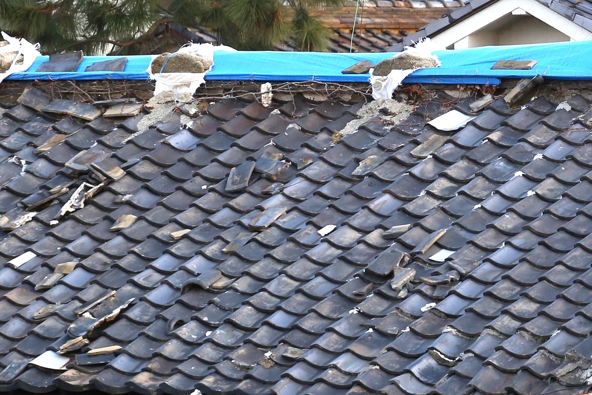 台風による屋根の被害
