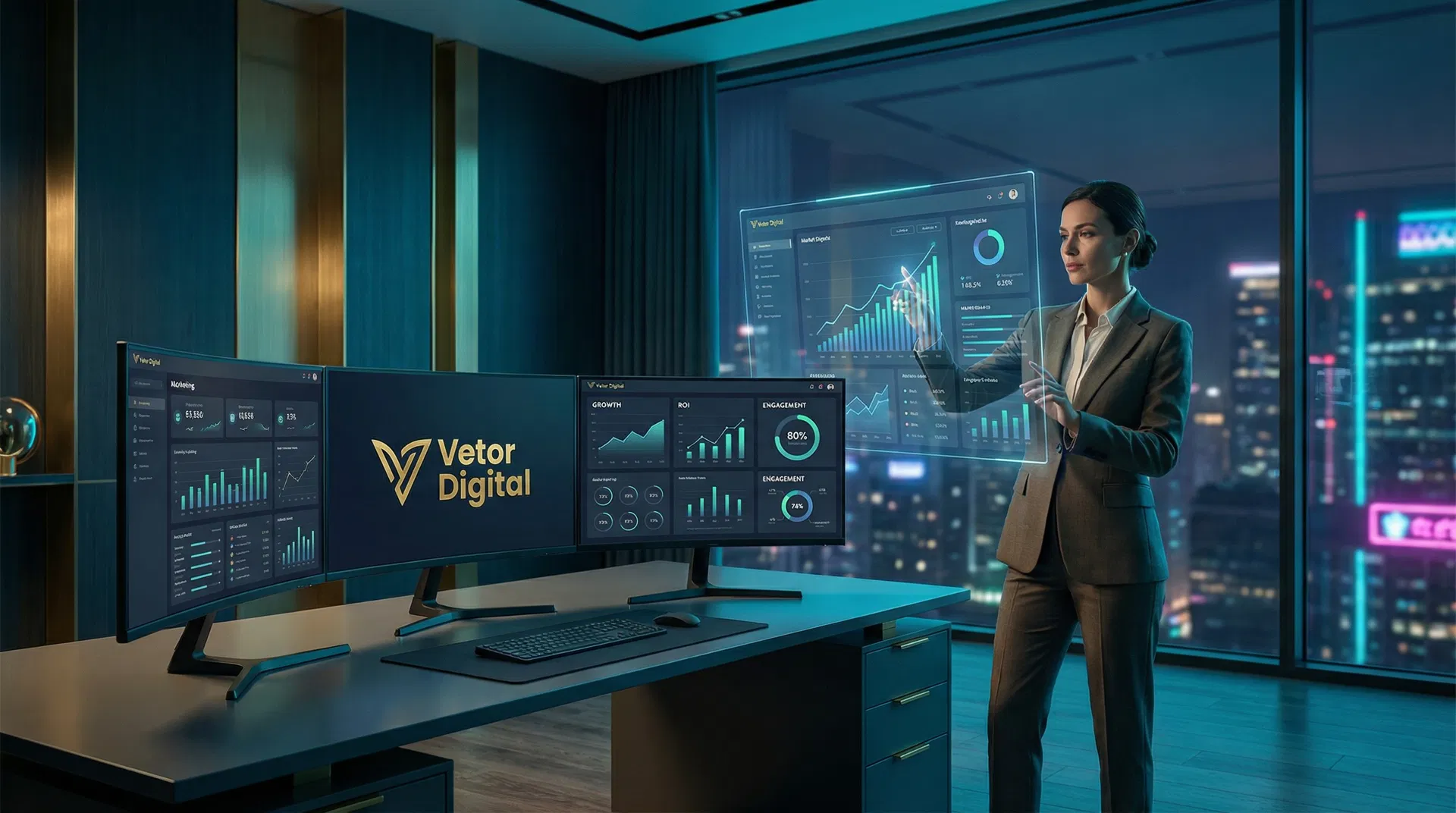 Vetor Digital Dashboard