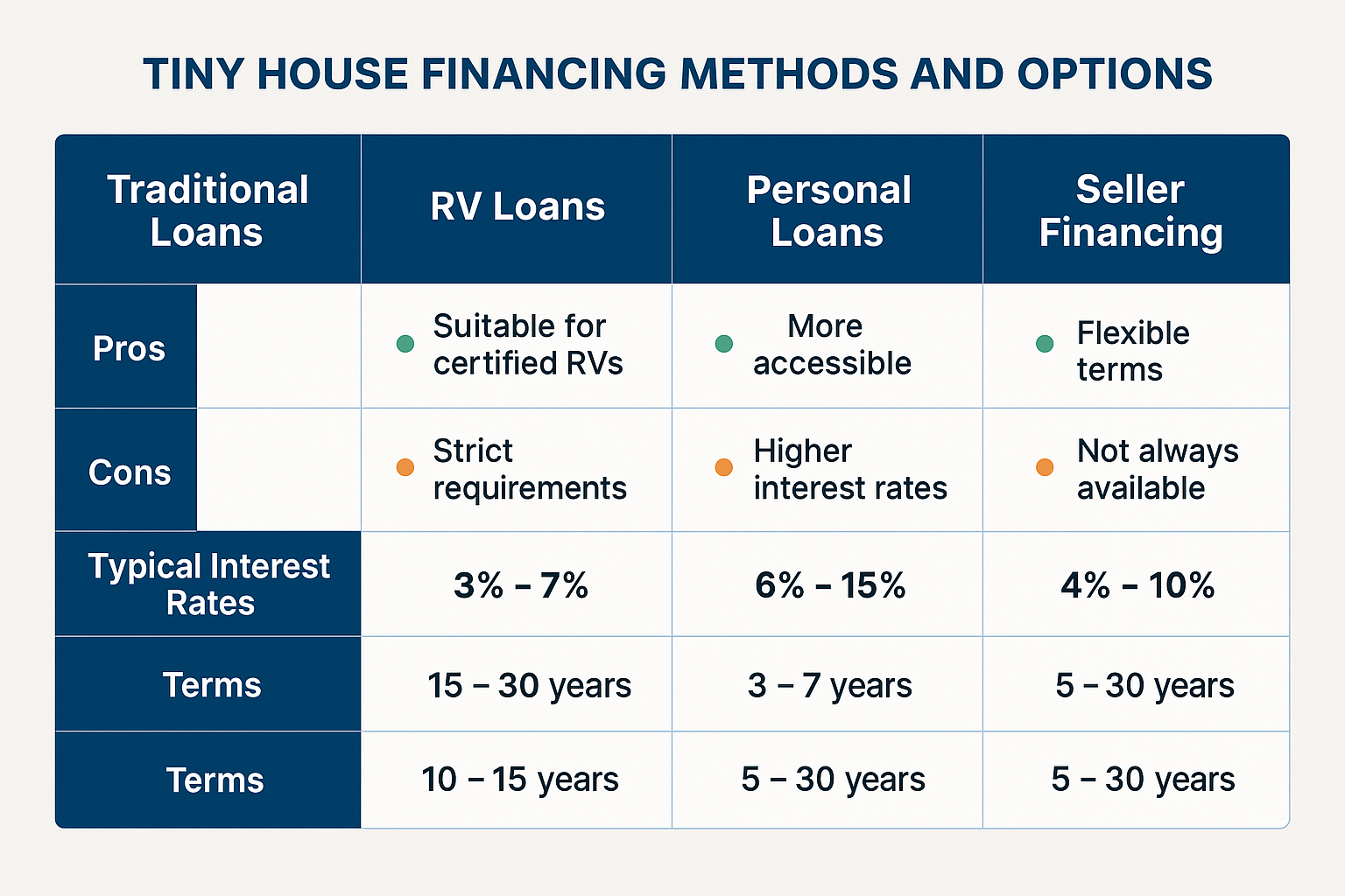Tiny House Financing Options
