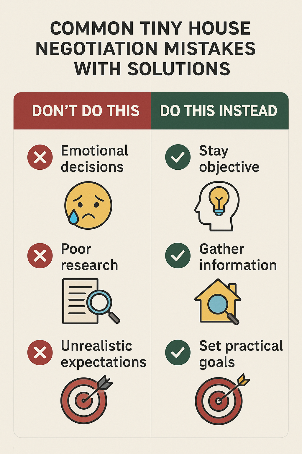 Common Tiny House Negotiation Mistakes