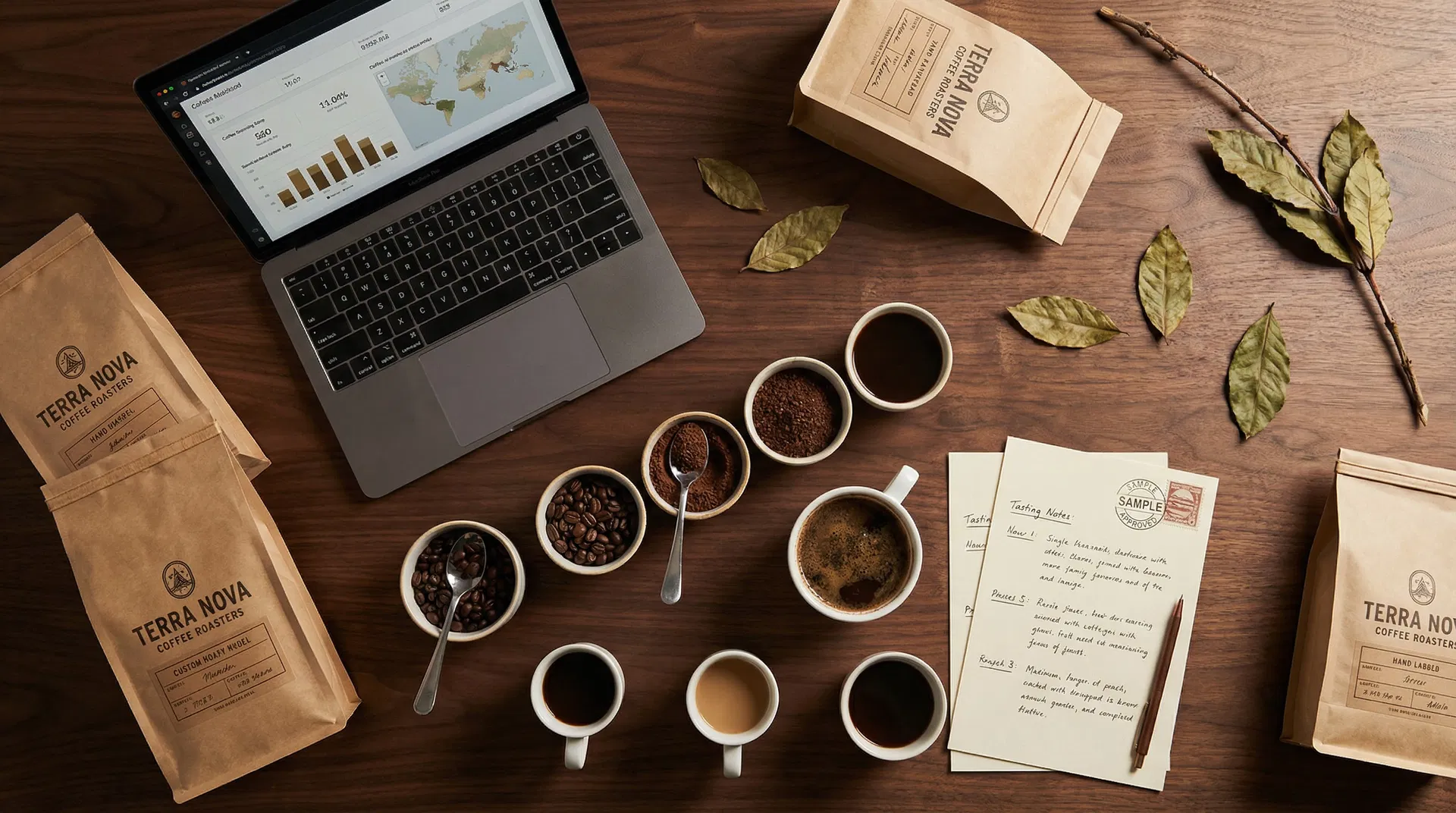 Coffee brand building workspace