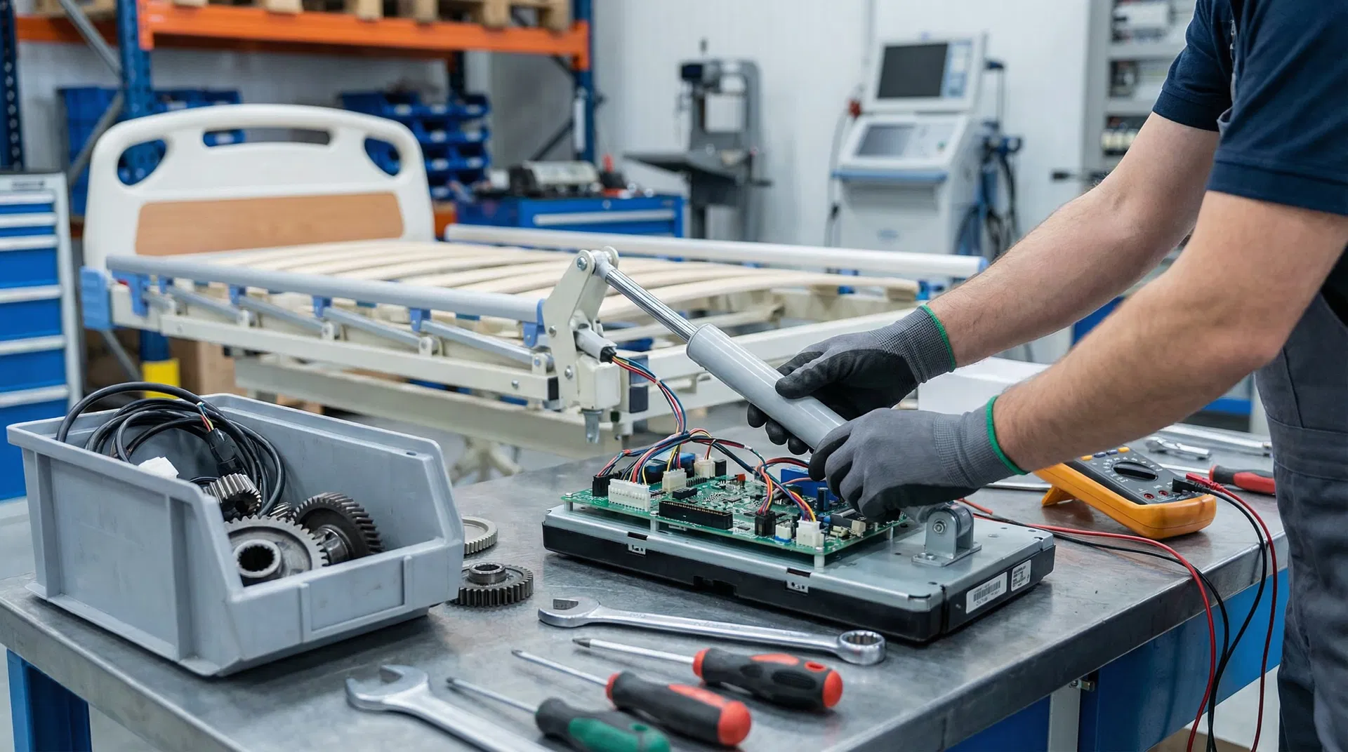 Réparation de lits médicalisés