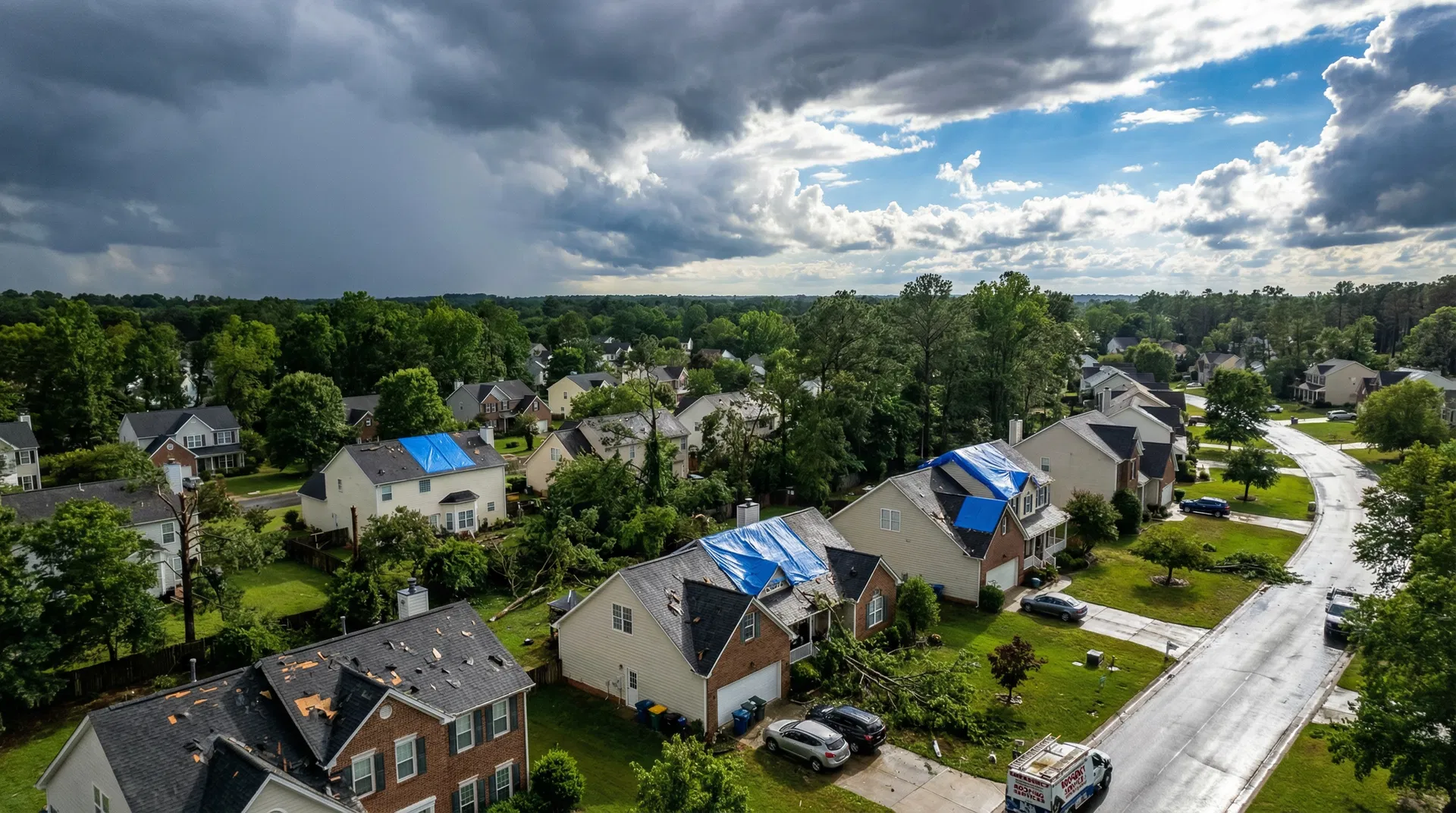 Storm Damage & Insurance service by Happy Days Roofing & Construction in North Carolina