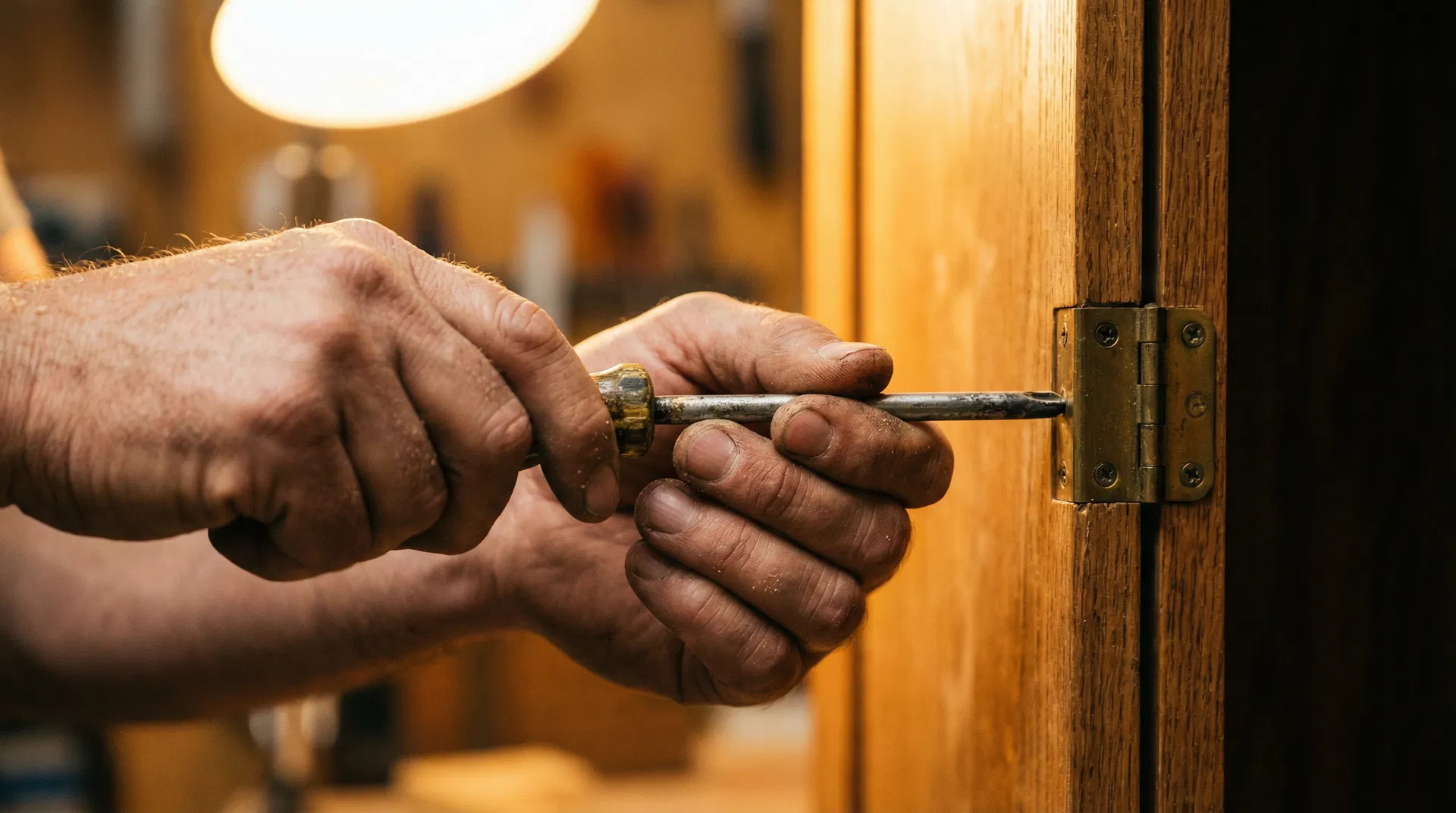 Profissional realizando reparo