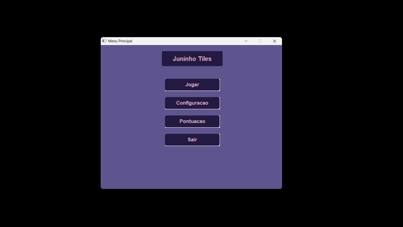Menu Principal