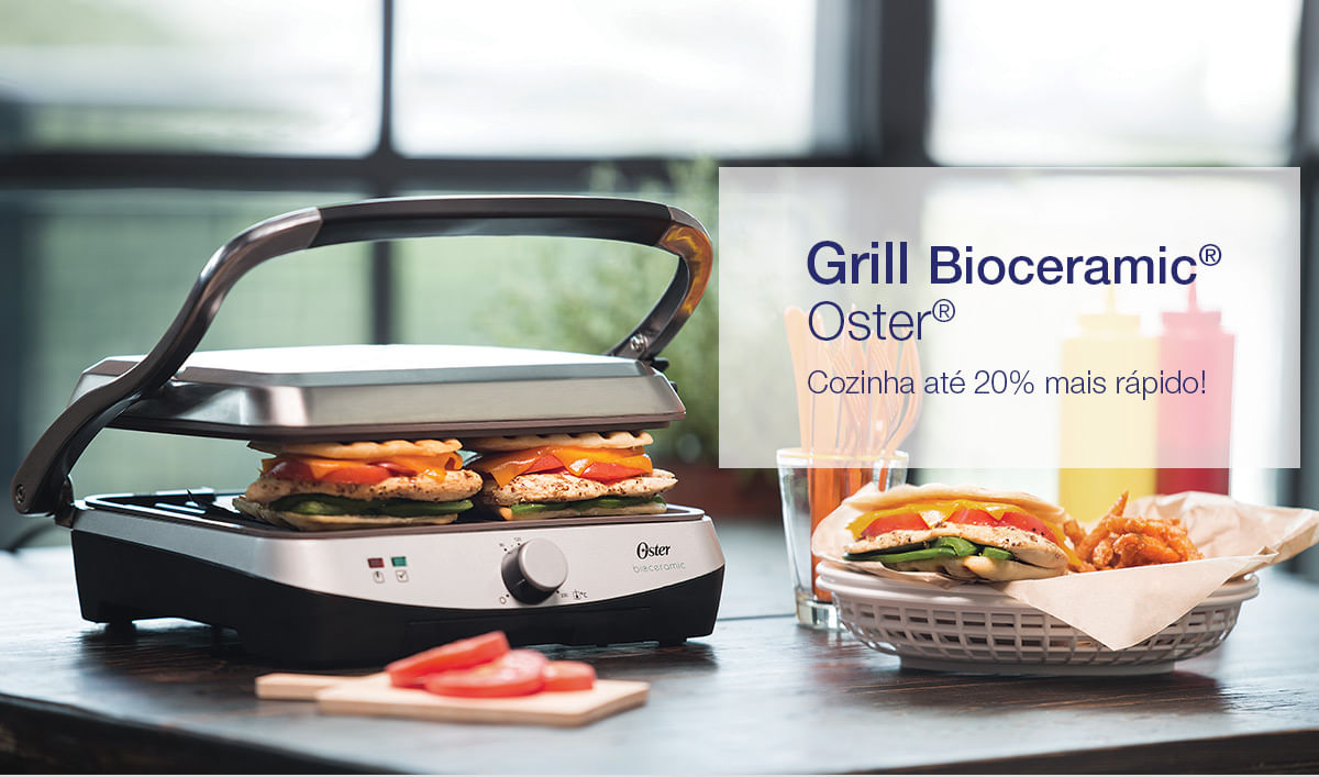 Grill Bioceramic 2 Em 1 Oster