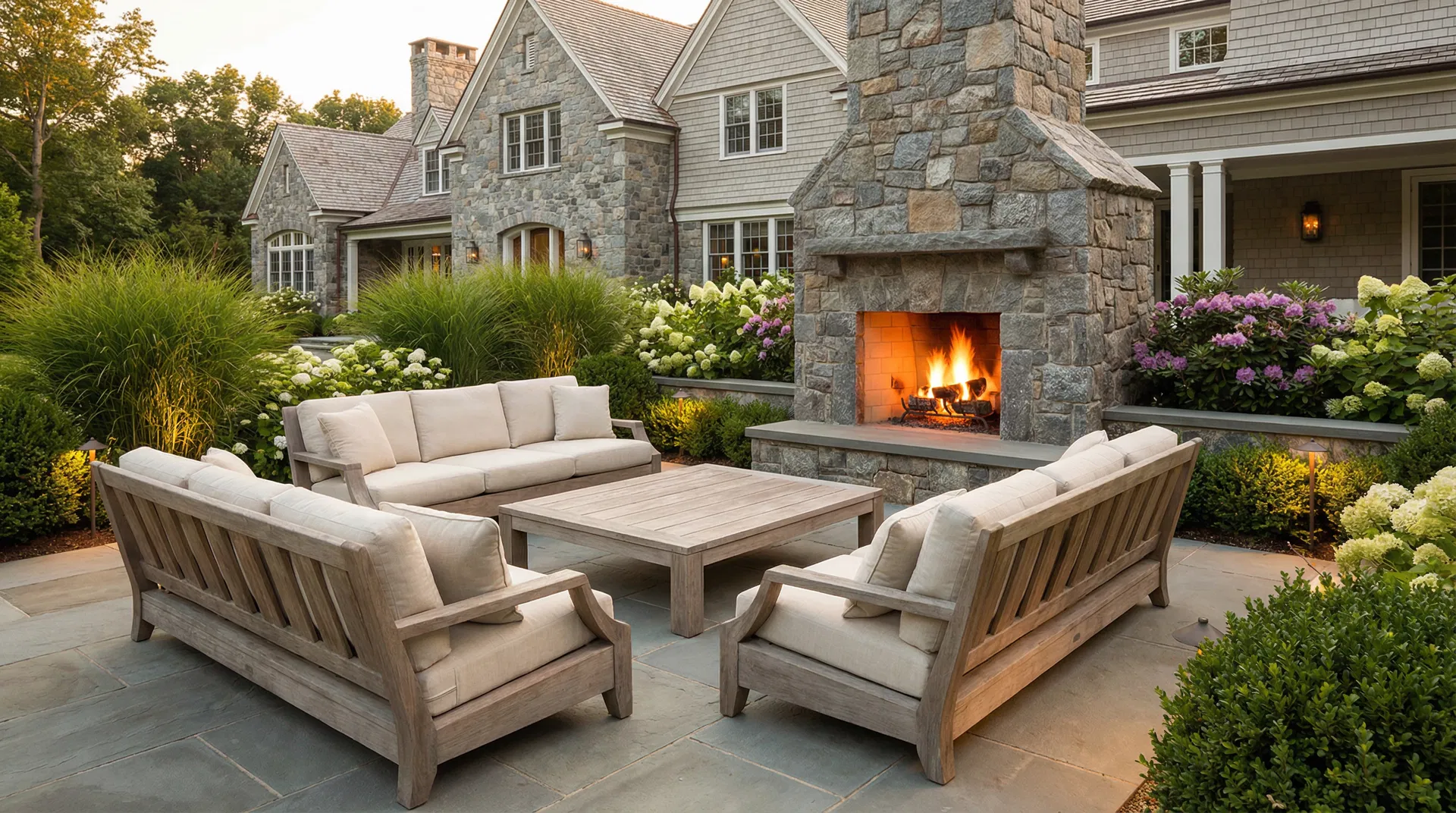 Luxury outdoor living space