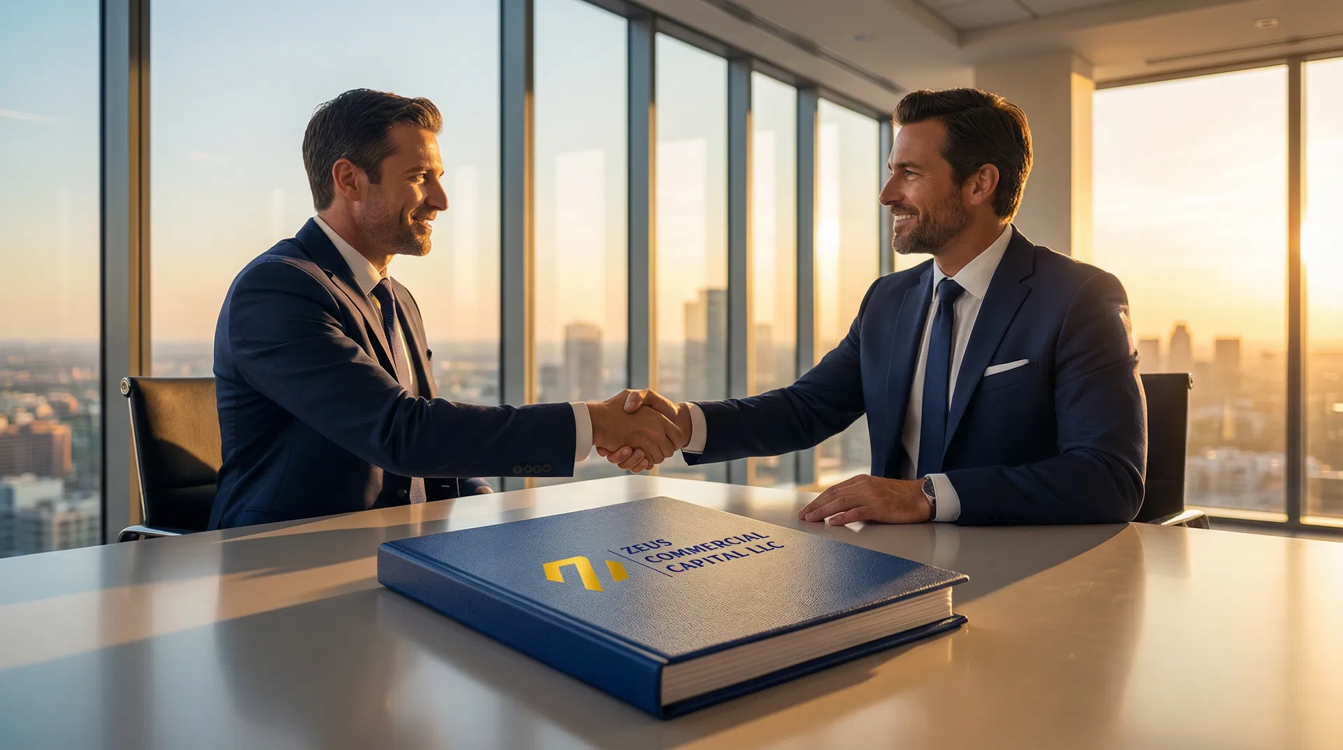 Zeus Commercial Capital Partnership - Professional business executives shaking hands