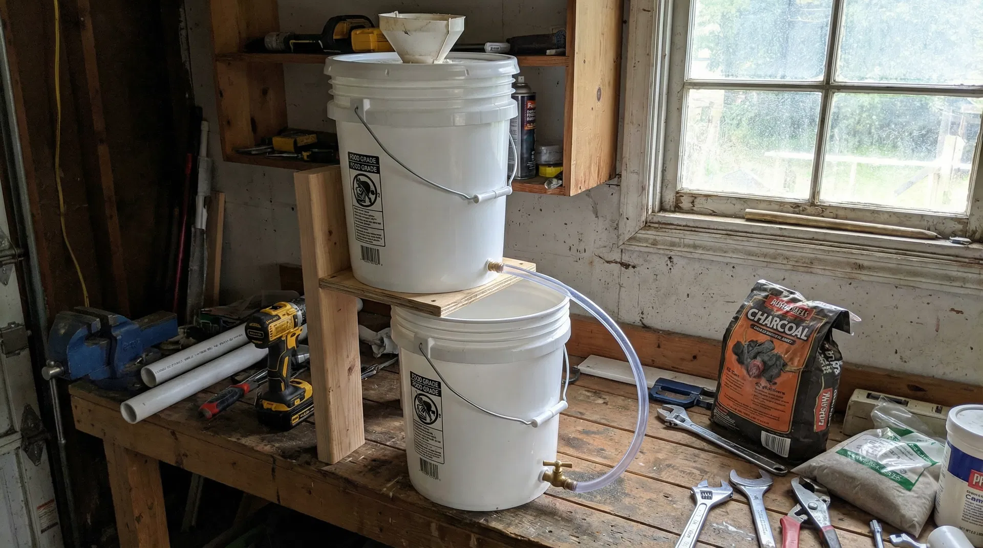 Building a Gravity Water Filter from Hardware Store Parts