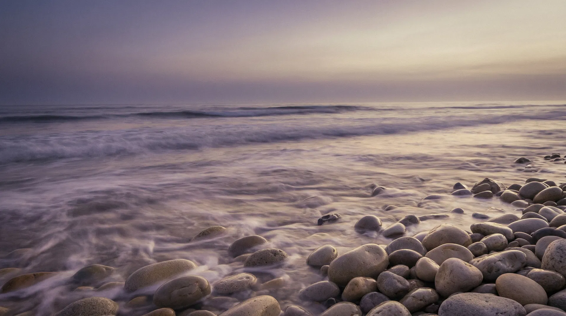 Calm ocean waves representing mental wellness and tranquility